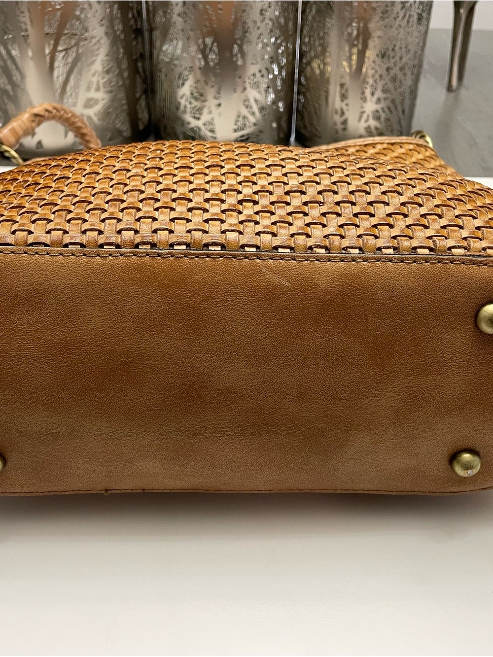 Patricia Nash Woven Leather Hobo Bag in Tan - Picture 7 of 12